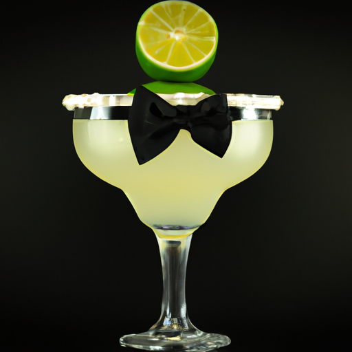 An image showcasing a refreshing margarita with a playful twist