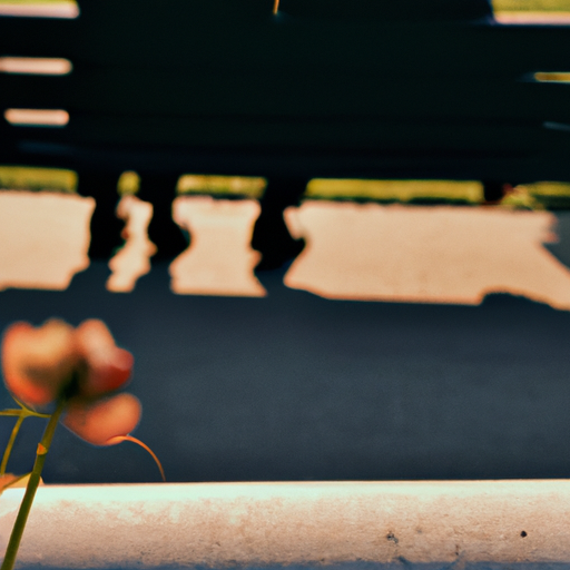 An image featuring a blurry silhouette of a couple sitting on a bench, their bodies angled away from each other