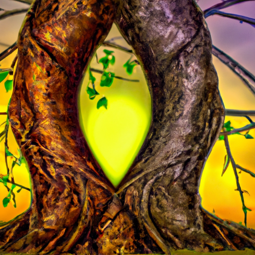 An image depicting two intertwined trees with roots deeply entwined, symbolizing a strong spiritual connection