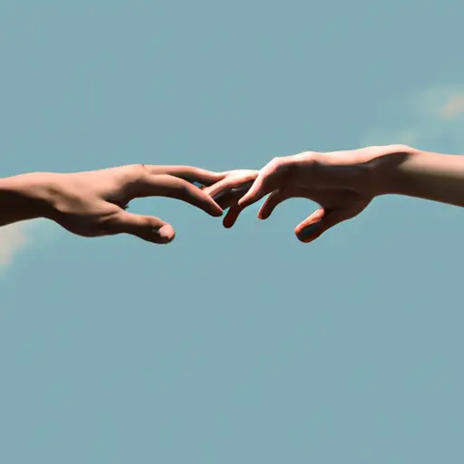 An image depicting two hands, their fingers intertwining seamlessly, signifying a deep connection and trust