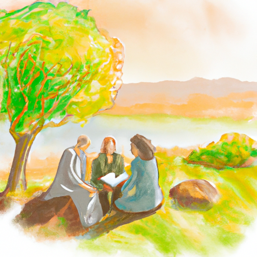 An image of a serene lakeside retreat, with couples engaging in deep conversations on secluded benches, while a compassionate therapist guides them towards resolution, fostering emotional connection and strengthening their bond