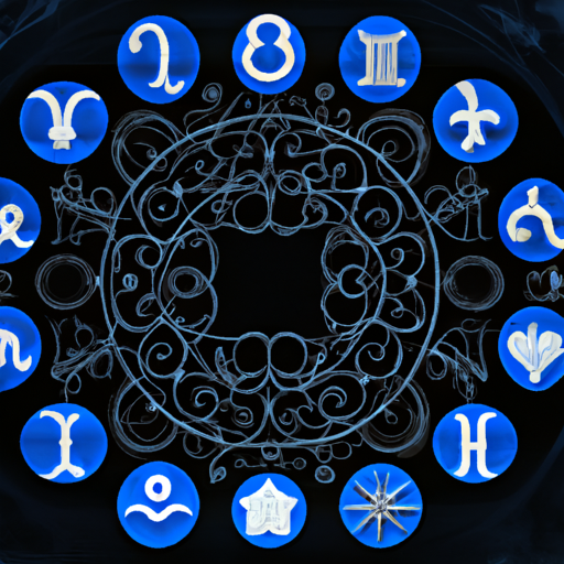 An image that showcases the intricate web of astrological symbols, with the 6th house at the center